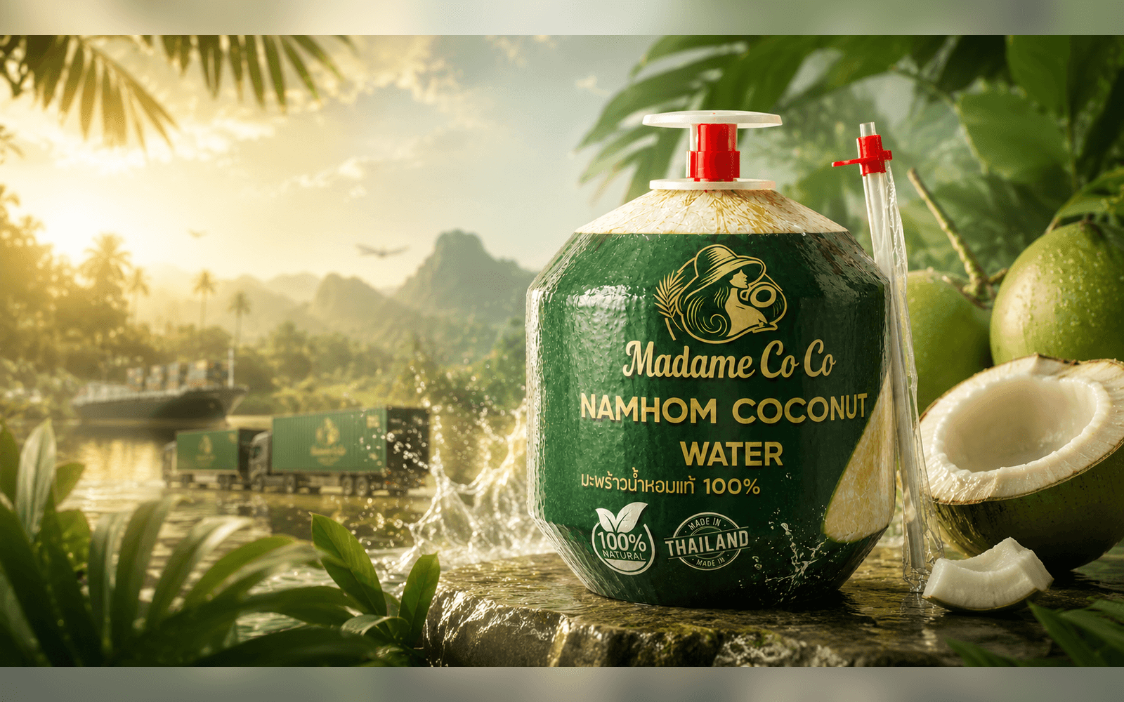 Madame CoCo coconut water brand catalog cover