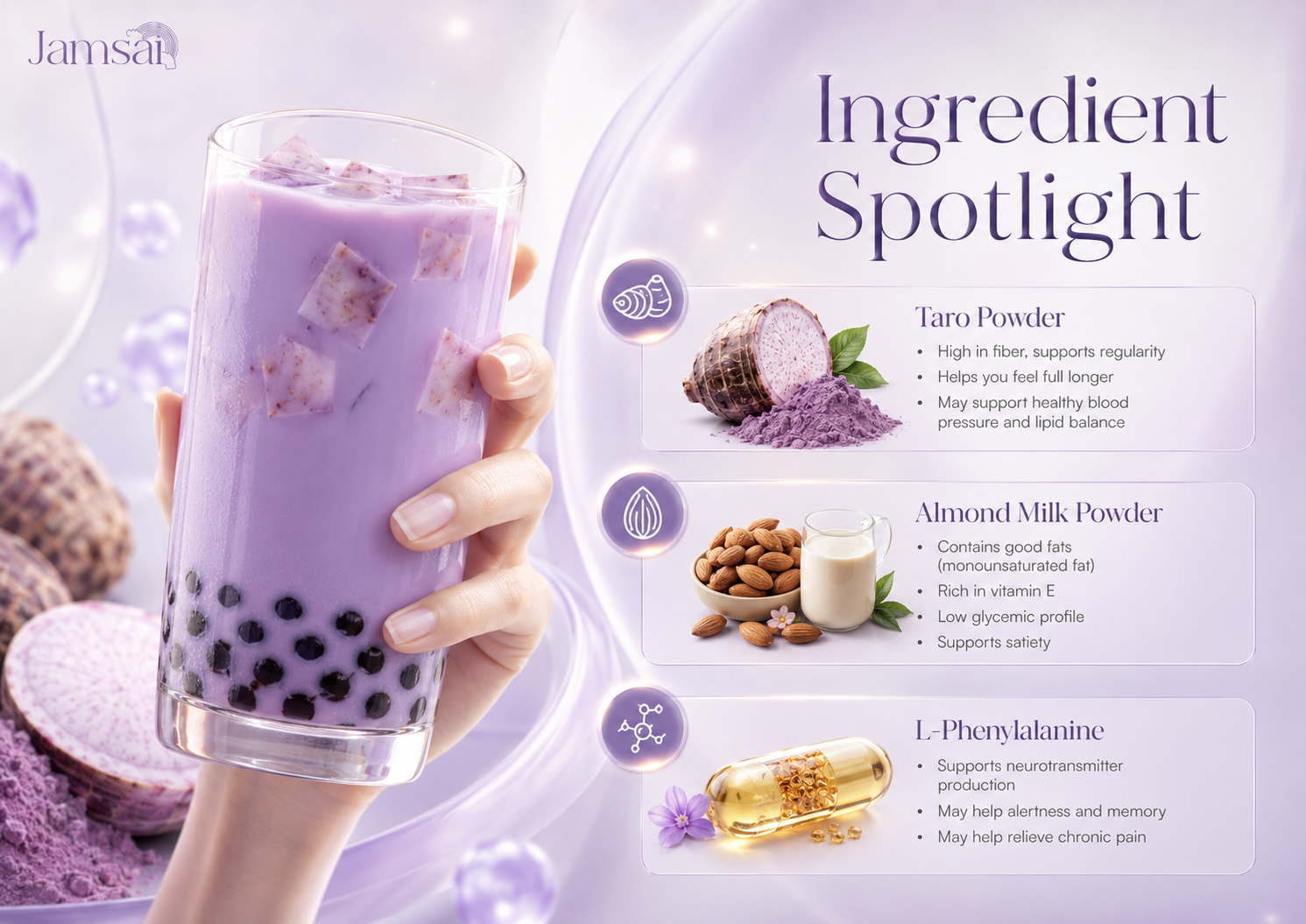 Jamsai Taro Milk ingredient spotlight