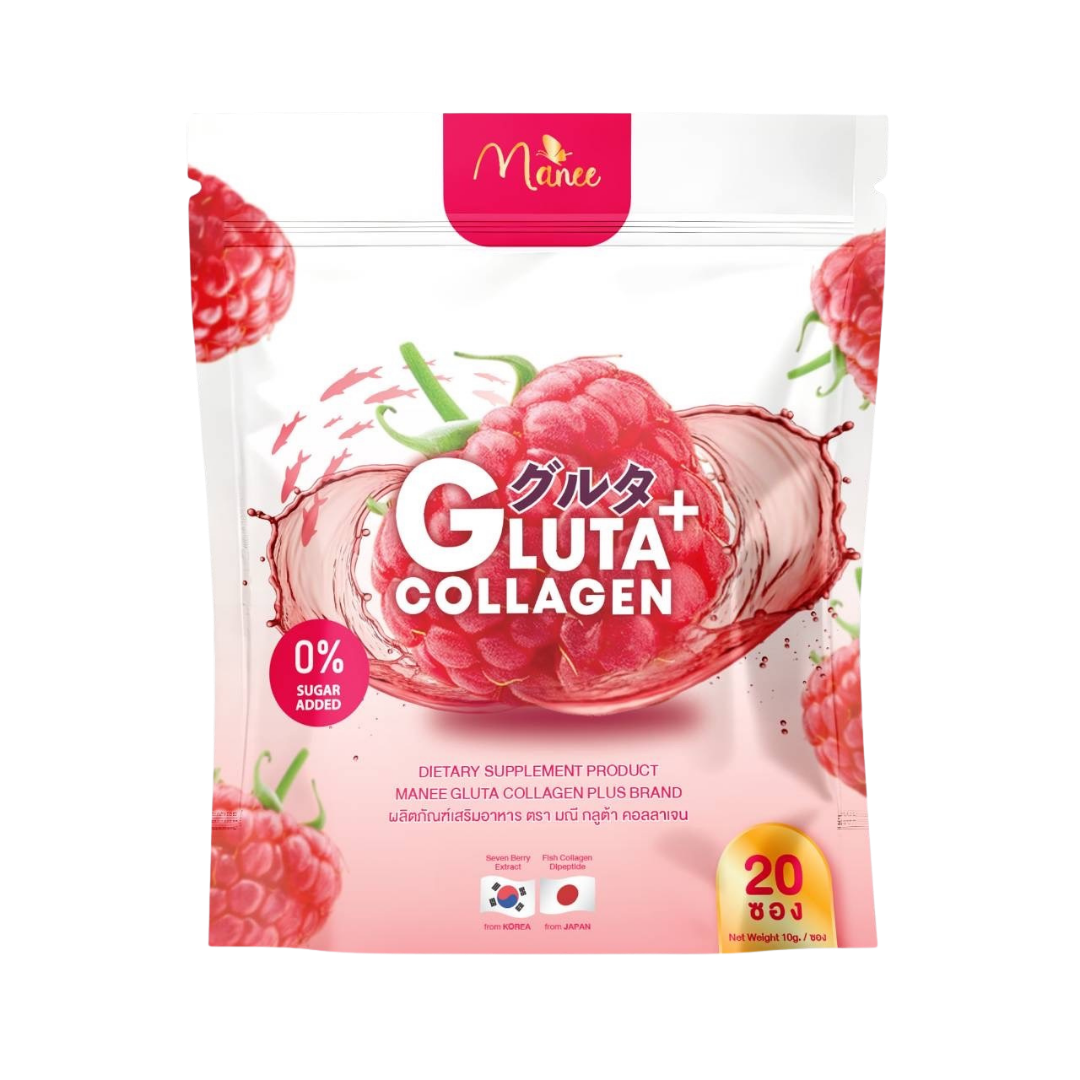 Manee Collagen Raspberry product pack