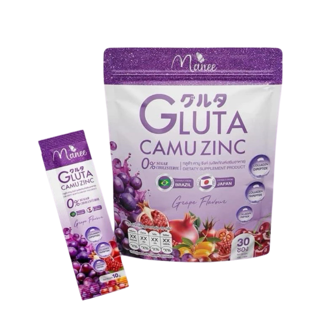Manee Gluta Camu Zinc Grape product pack